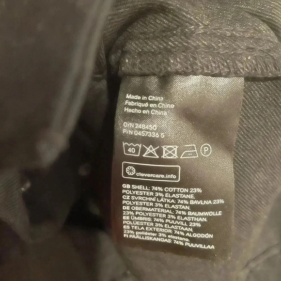 H&M Divided black denim sleeveless dress size 2 - Picture 5 of 6